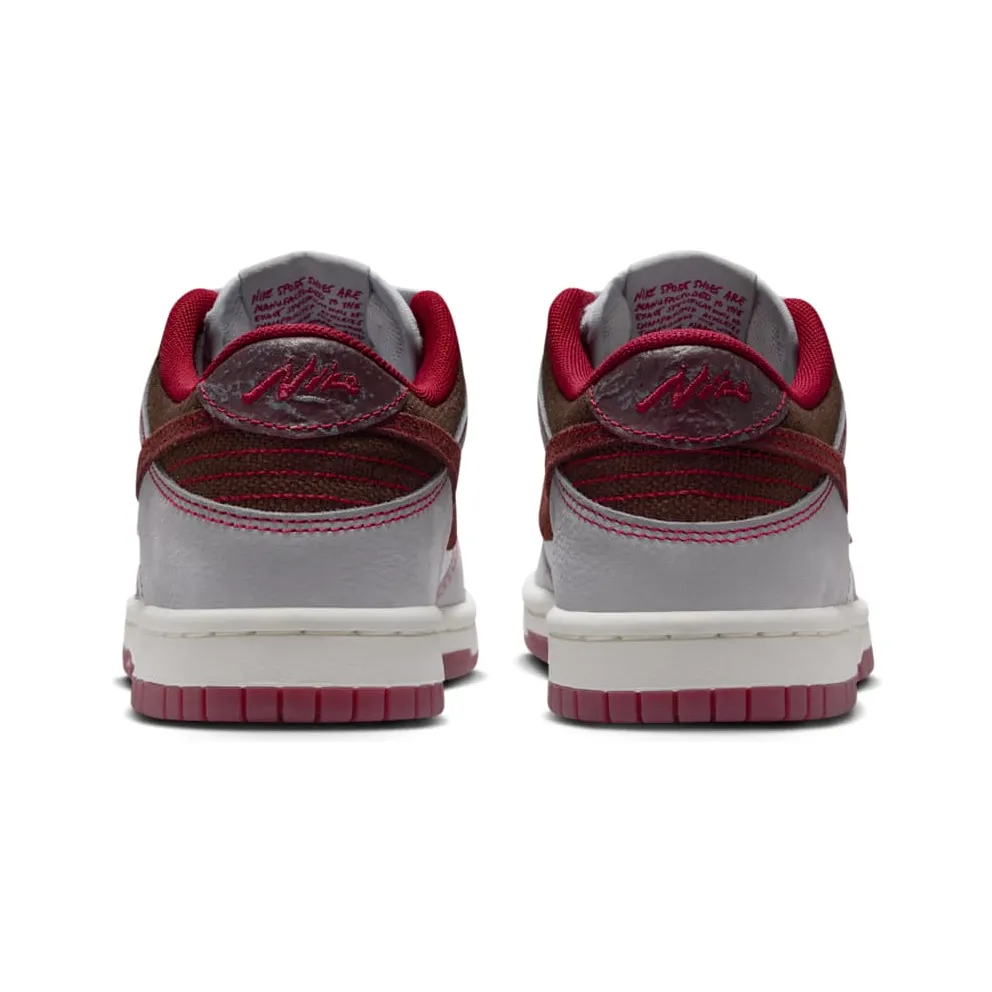 Nike Dunk Low LV8 1 Pure Platinum Team Red Burgundy (IO9743-002)