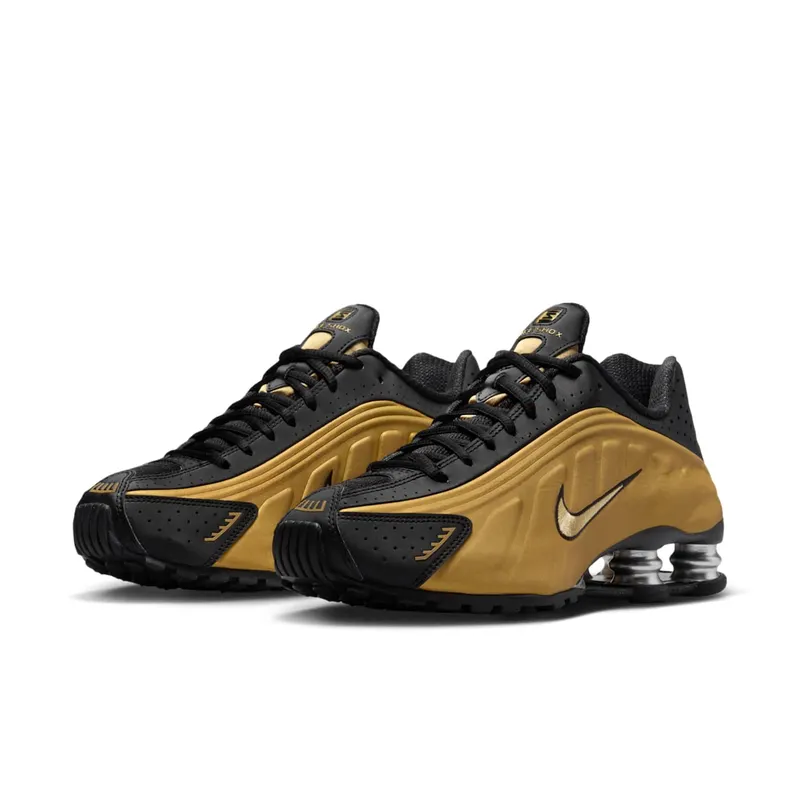 Nike Shox R4 (black / metallic gold / metallic silver) – AR3565-005