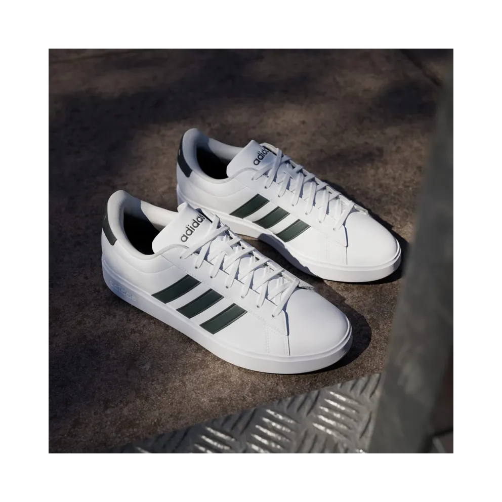 Adidas Grand Court Cloudfoam Comfort Cloud White / Shadow Green / Carbon (GW9204)