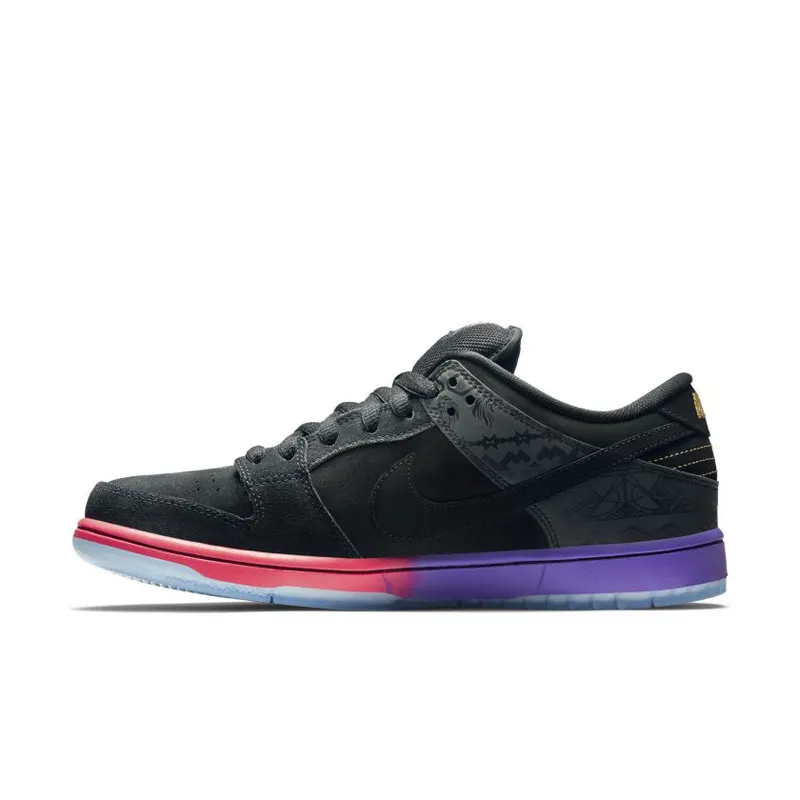 Nike Dunk SB Low BHM (2014) Black/Black-Purple Venom (504750-001)