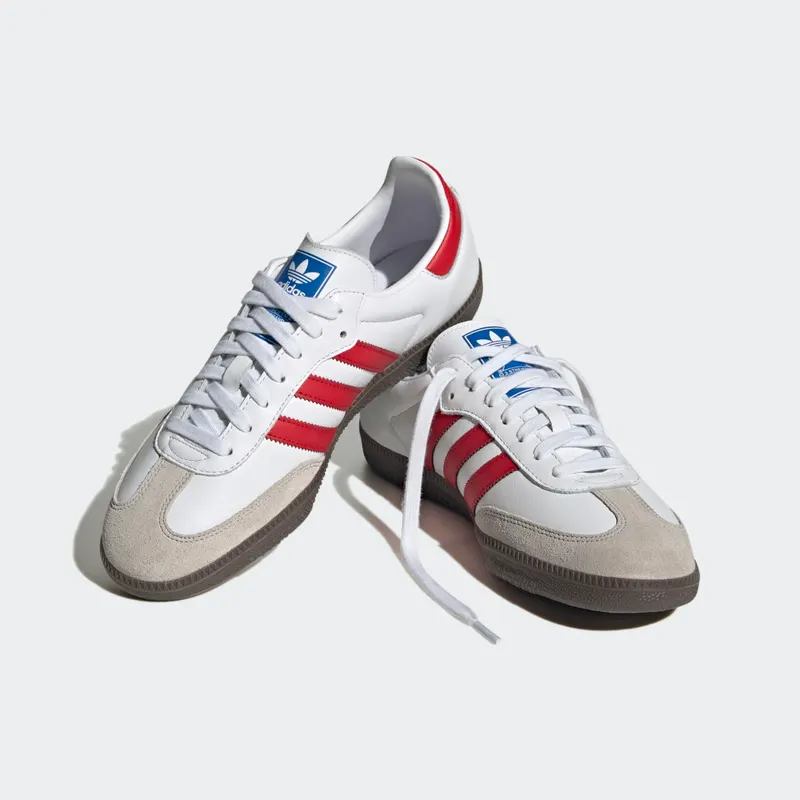 adidas Samba OG White / Better Scarlet / Gum 5 (IG1025)