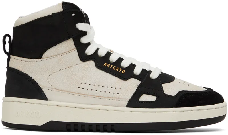 Axel Arigato Beige & Black Dice Hi (F0003021)