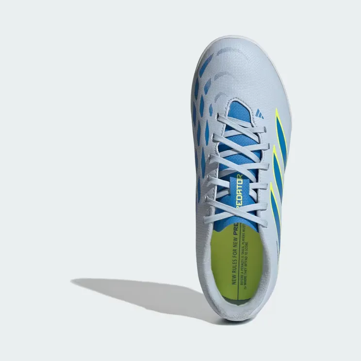 adidas Predator Club Turf Football Shoes Kids “Crystal Sky / Ray Blue / Team Solar Yellow 2” (JS0366)