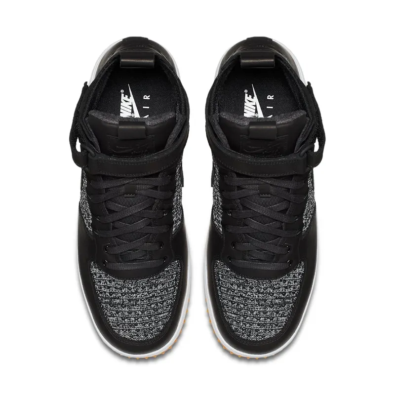 Nike Lunar Force 1 Flyknit Workboot Black/White-Wolf Grey Black/White-Wolf Grey (855984-001)