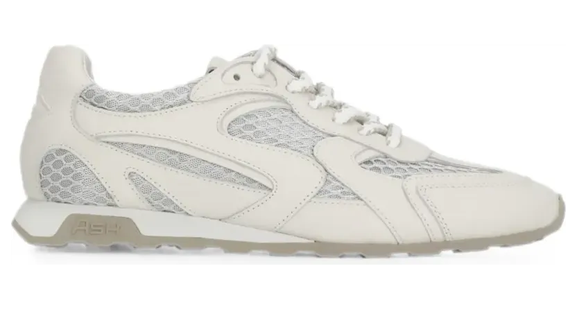 Ash Kasarnet sneakers met vlakken – Wit
