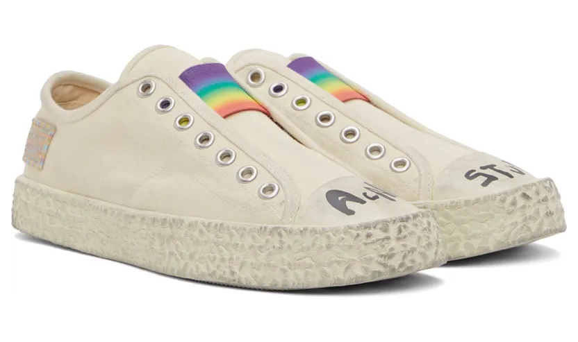 Acne Studios Off-White Ballow Rainbow Sneakers (BD0221-) (4)