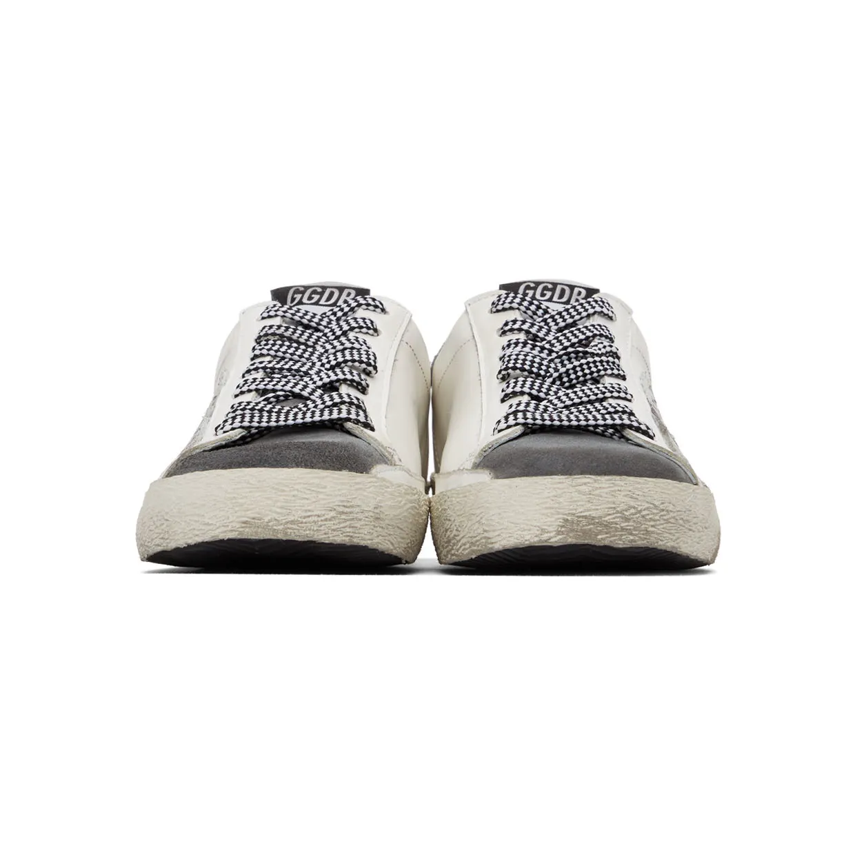 Golden Goose White & Grey Super-Star Sneakers (GMF00101.F002045.10772) (2)