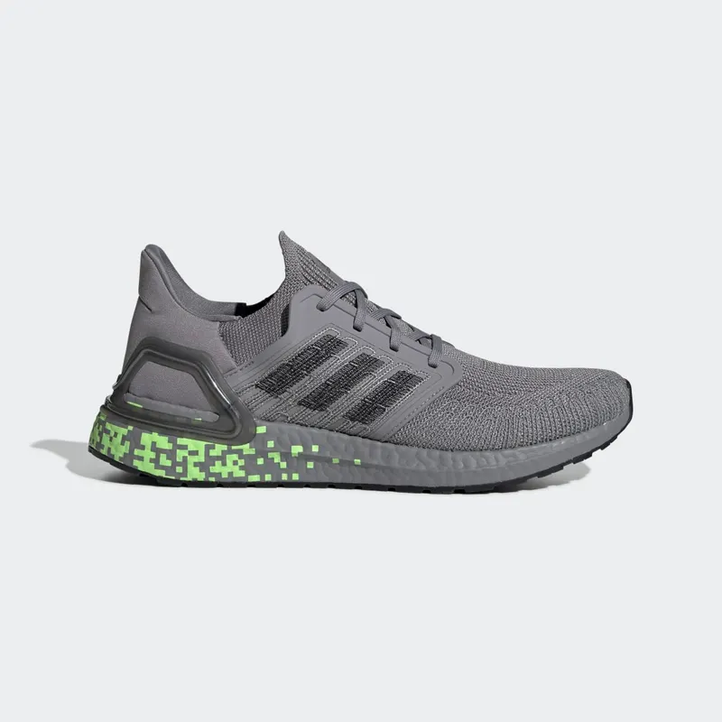 Adidas UltraBoost 20 ‘Grey Digital’ Grey Three/Core Black/Signal Green (EG0705)