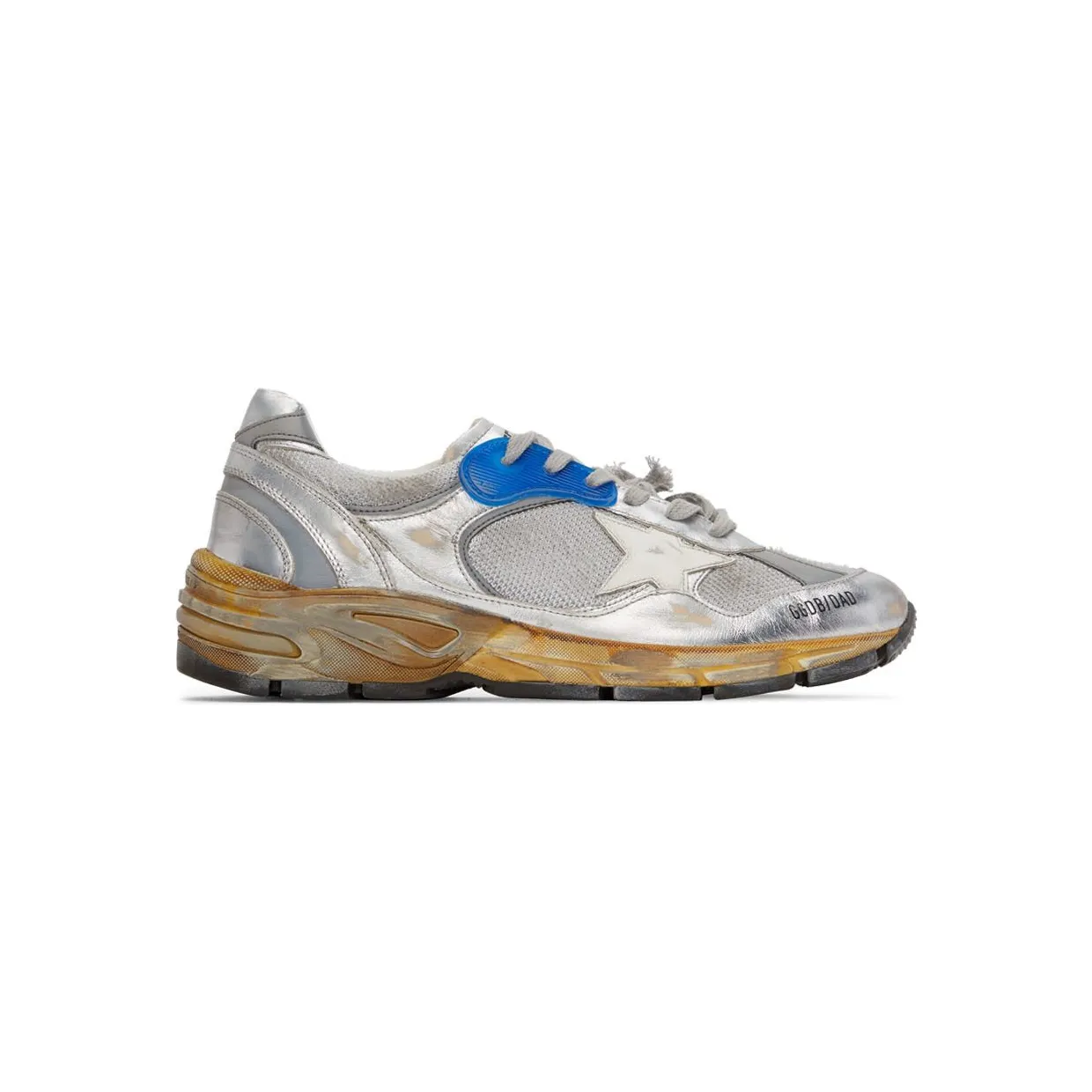 Golden Goose Dad-Star Silver White Blue Grey (GMF00199F00121170137)
