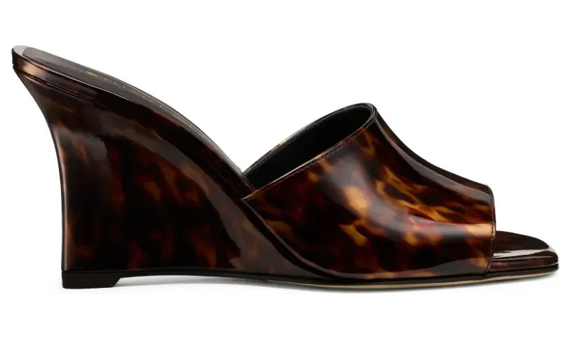 Stuart Weitzman Vinnie muiltjes met sleehak “Brown” (SN848Q1R)