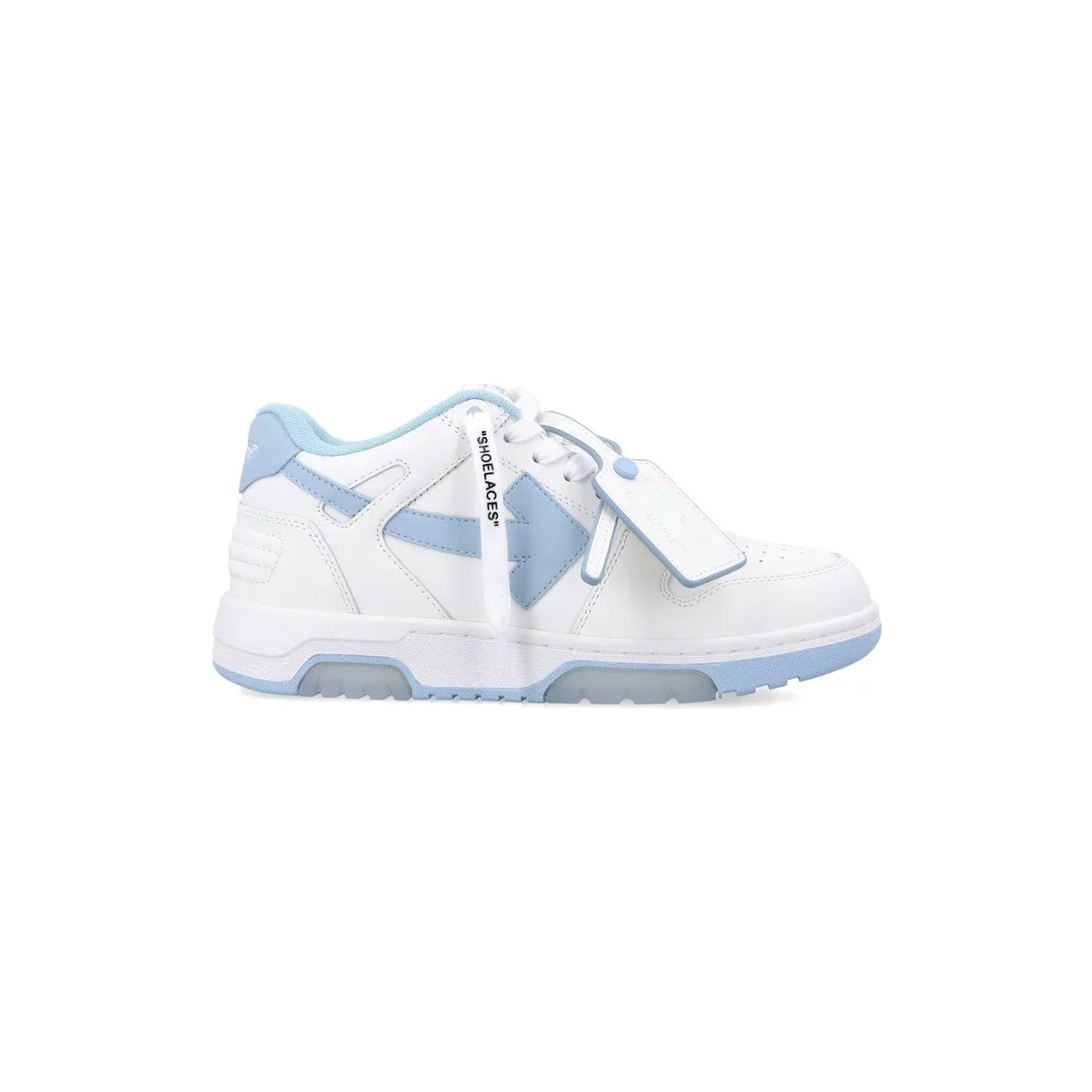 OFF-WHITE Out Of Office OOO Low Tops White Light Blue (OWIA259C99LEA0180140)