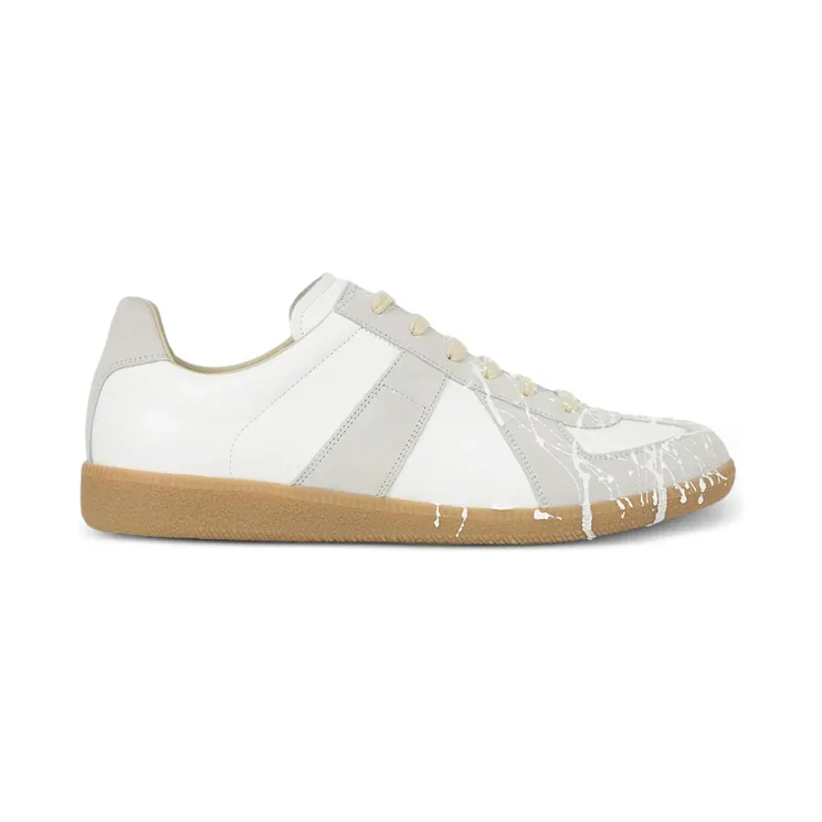 Maison Margiela Replica Paint-splatter “White/Grey” (P7799 S57WS0517 H8548)