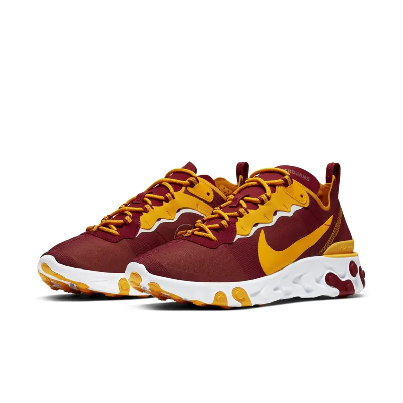 Nike  React Element 55 USC Team Crimson/White-University Gold (CK4853-600)