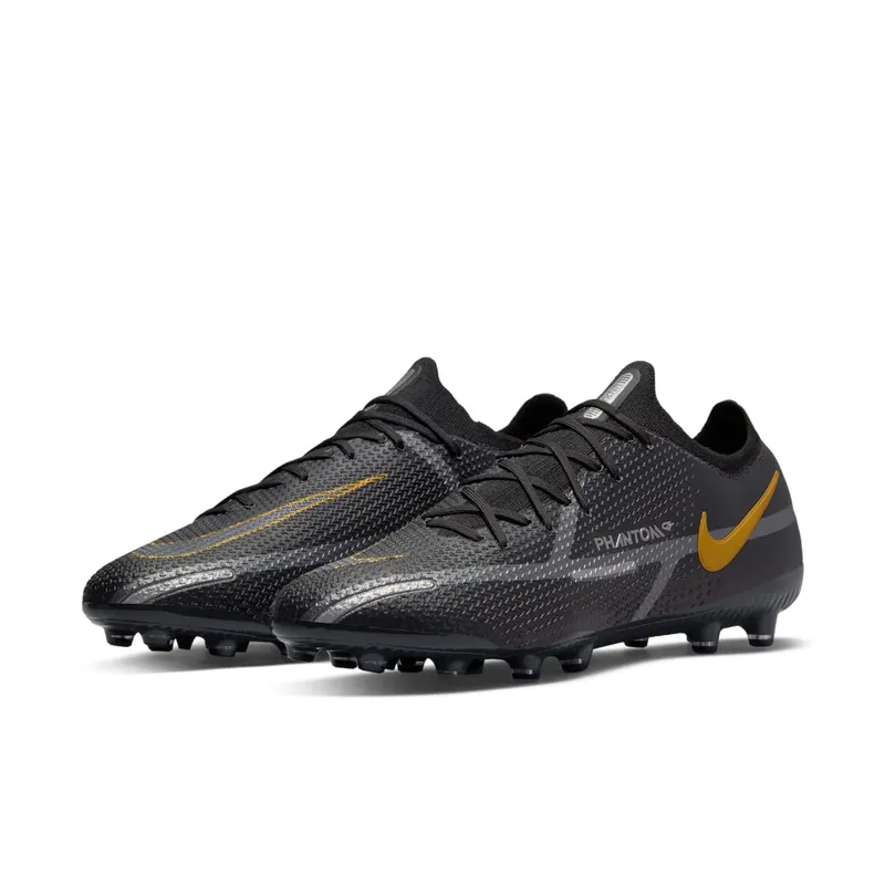 Nike Phantom GT2 Elite FG Black Metallic Dark Grey Metallic Gold (CZ9890-007)