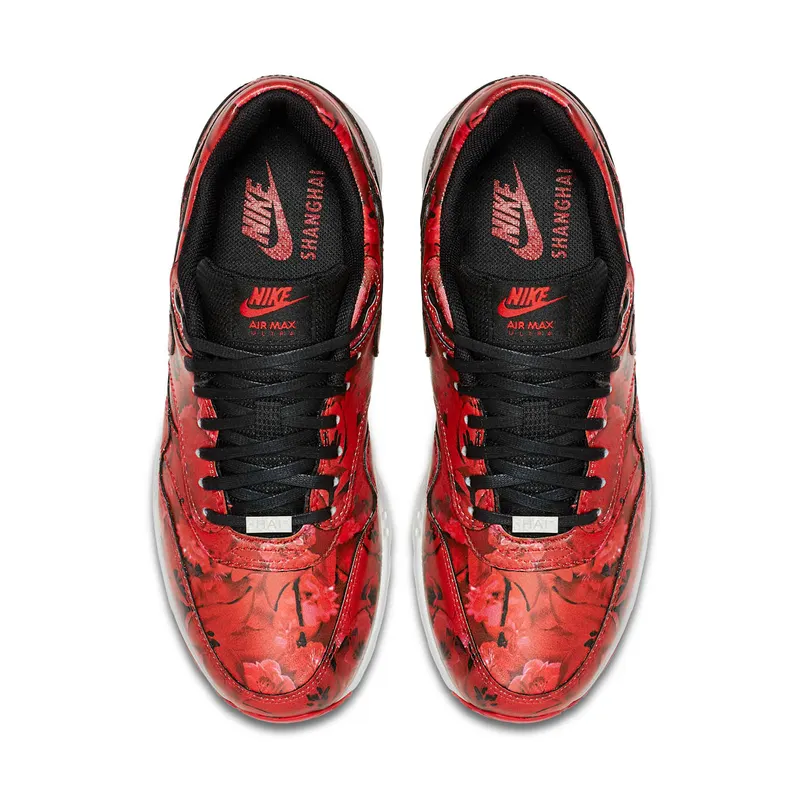 Nike Air Max 1 Shanghai City Collection (W) Challenge Red/Summit White-Black-Challenge Red (747105-600)