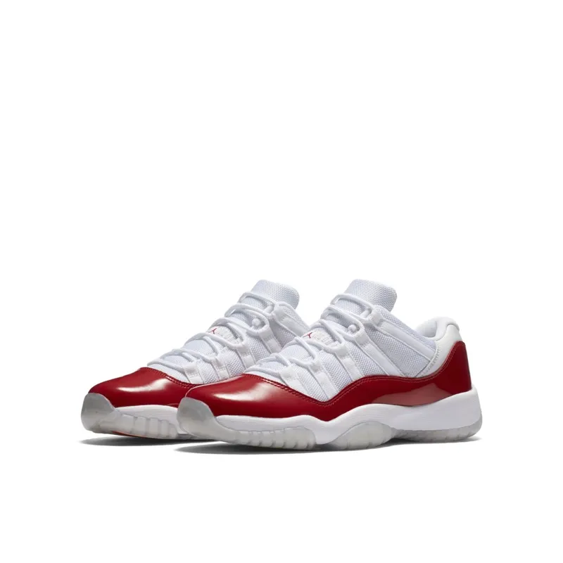 Jordan 11 Retro Low Cherry 2016 (GS) White/Varsity Red-Black (528896-102)