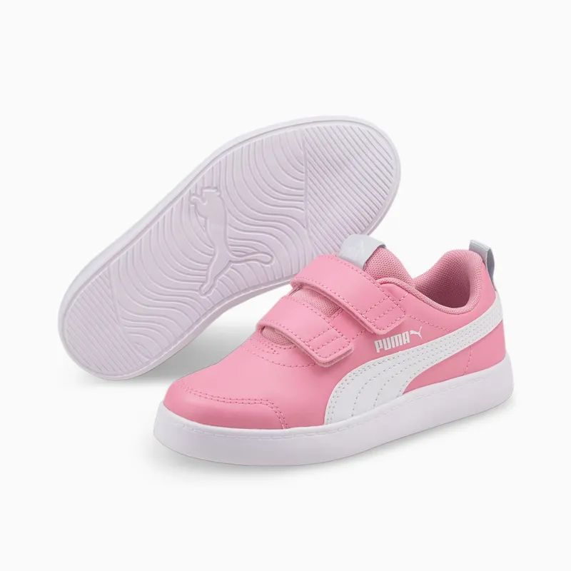 PUMA Courtflex V2 Kids’ Prism Pink/White (371543-23)