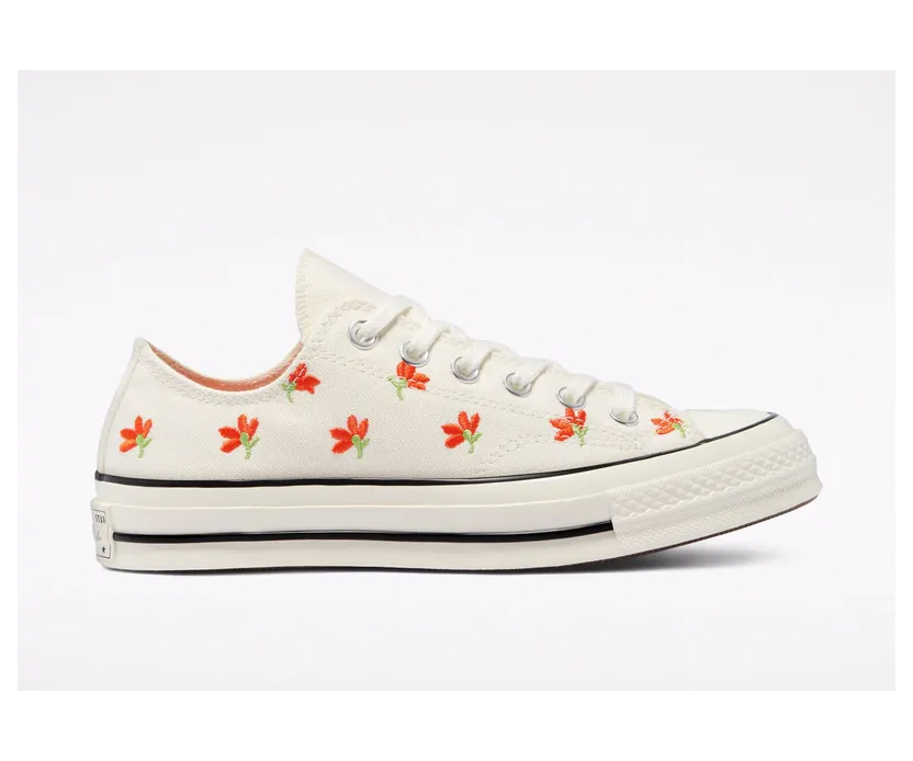Converse Floral Print Chuck 70 Low Top Egret/bright Poppy/zwart (570916C)