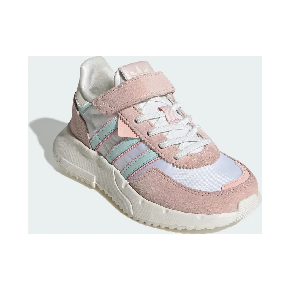 Adidas Retropy F2 Shoes Kids Core White / Halo Mint / Sandy Pink (JR7990)