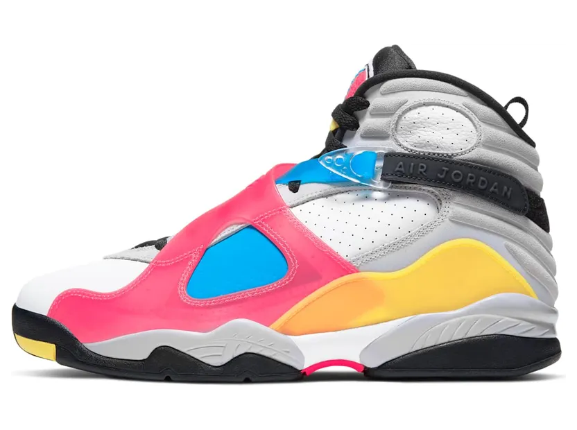 Jordan 8 SP Retro SE White Multicolor “White / Red Orbit / Blue Orbit / Black” (BQ7666-100)