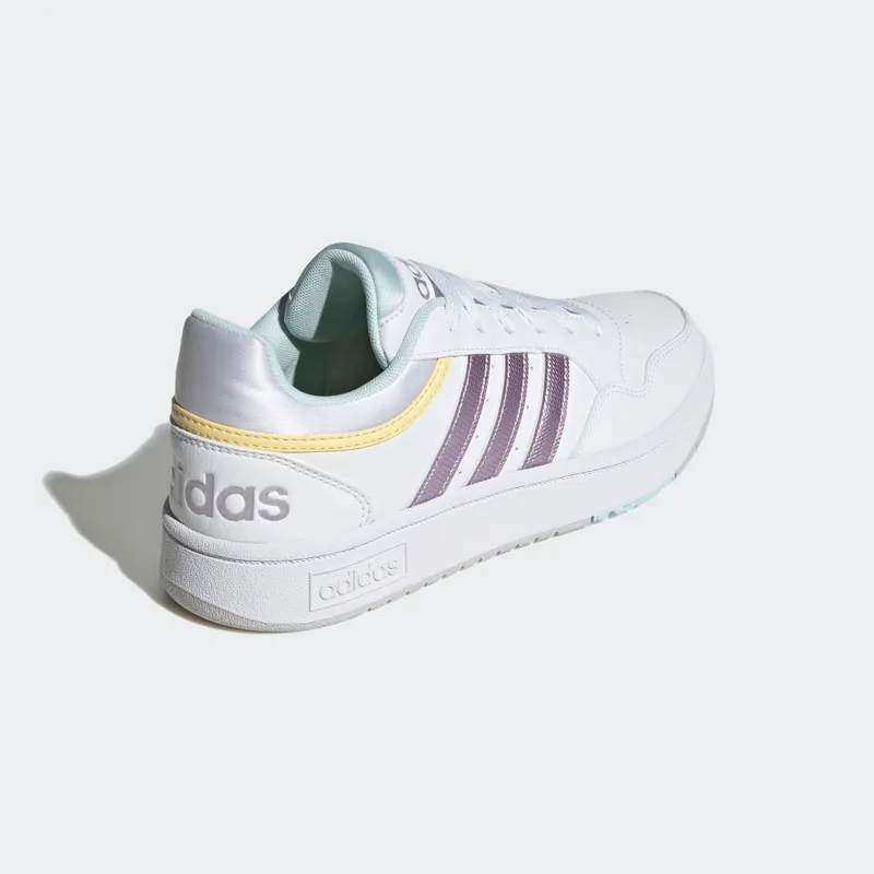 Adidas Hoops 3 Cloud White / Matt Purple Met. / Almost Yellow (GX1806)