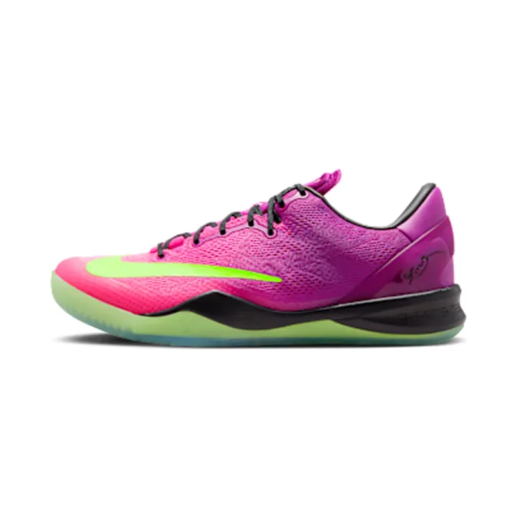 Nike Kobe 8 Protro Mambacurial “Red Plum / Pink Flash / Electric Green” (IO6253-500)