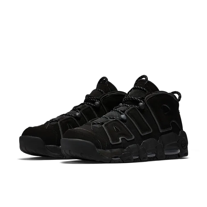 Nike Air More Uptempo Black Reflective (2018) Black/Black-Black (414962-004)