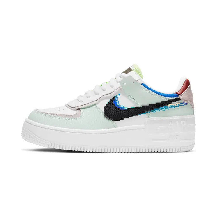 Nike Air Force 1 Shadow Pixel – “Barely Green / White / Platinum Violet / Black” (CV8480-300)
