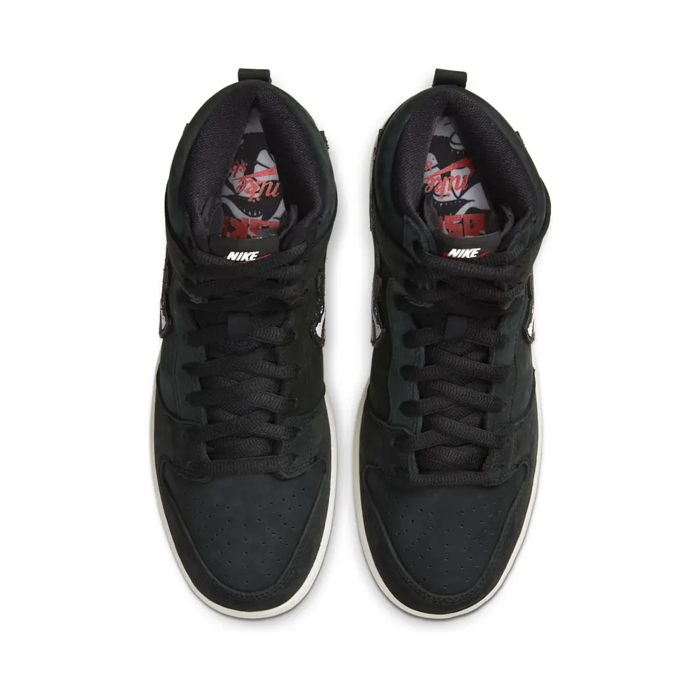 Nike SB Dunk High Oski Shark Black/White-Red-Sail (CI2692-001)