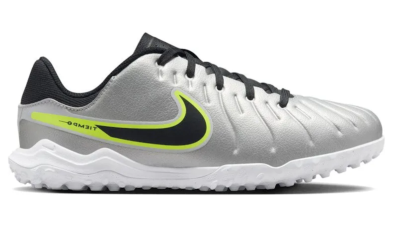 Nike Tiempo Legend 10 Academy TF Metallic Silver Volt Black (DV4351-001)