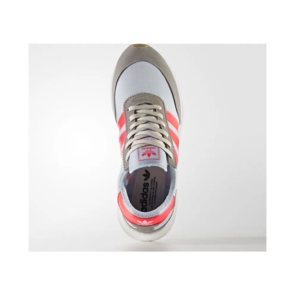adidas Iniki Runner Grey Turbo Gum Chalk Solid Grey/Turbo Red/Gum (BB2098)