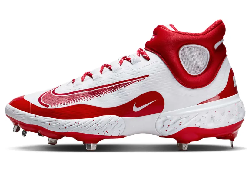 Nike Alpha Huarache Elite 4 Mid White University Red (FD2744-106)