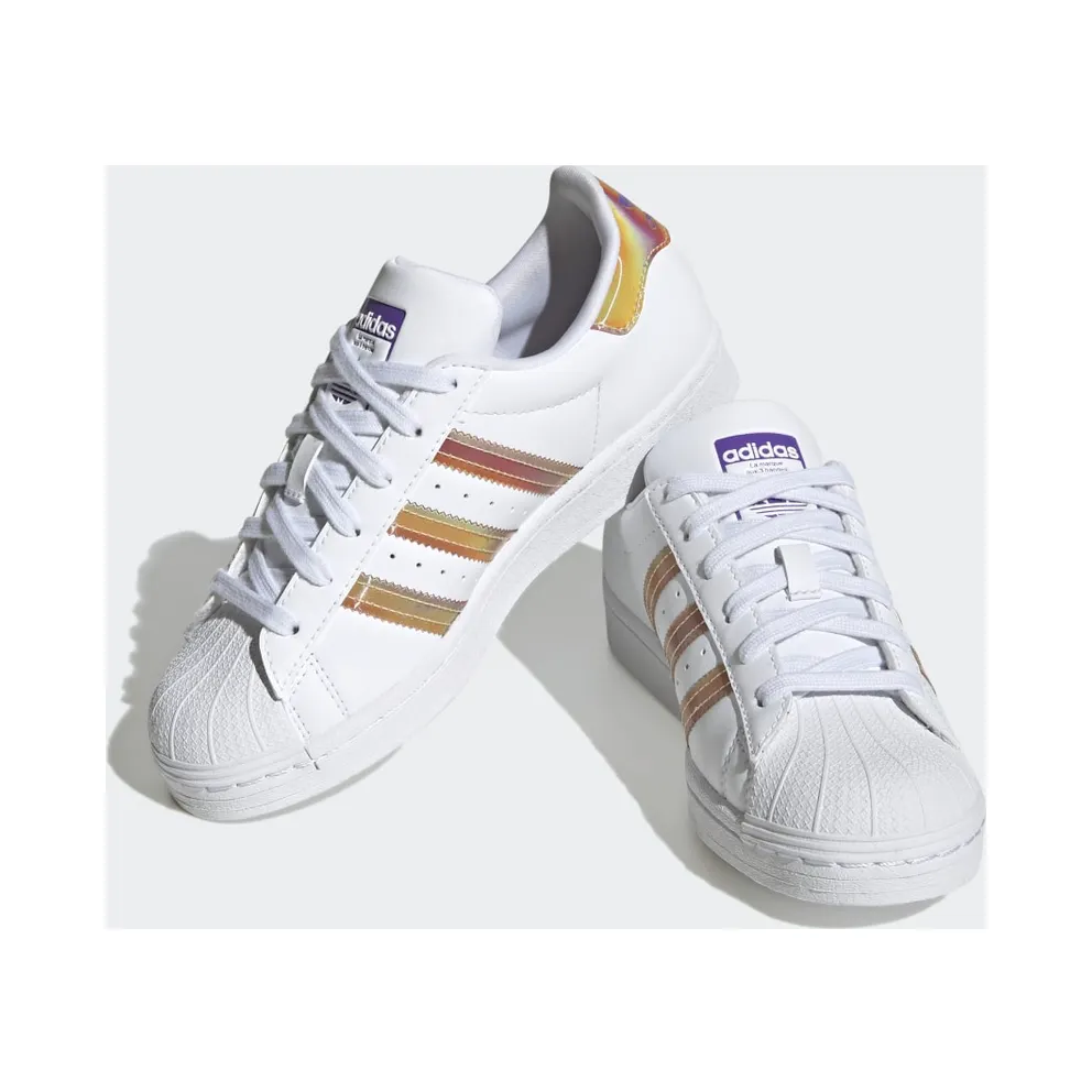 Adidas Superstar Cloud White / Cloud White / Purple Rush (HQ4346)