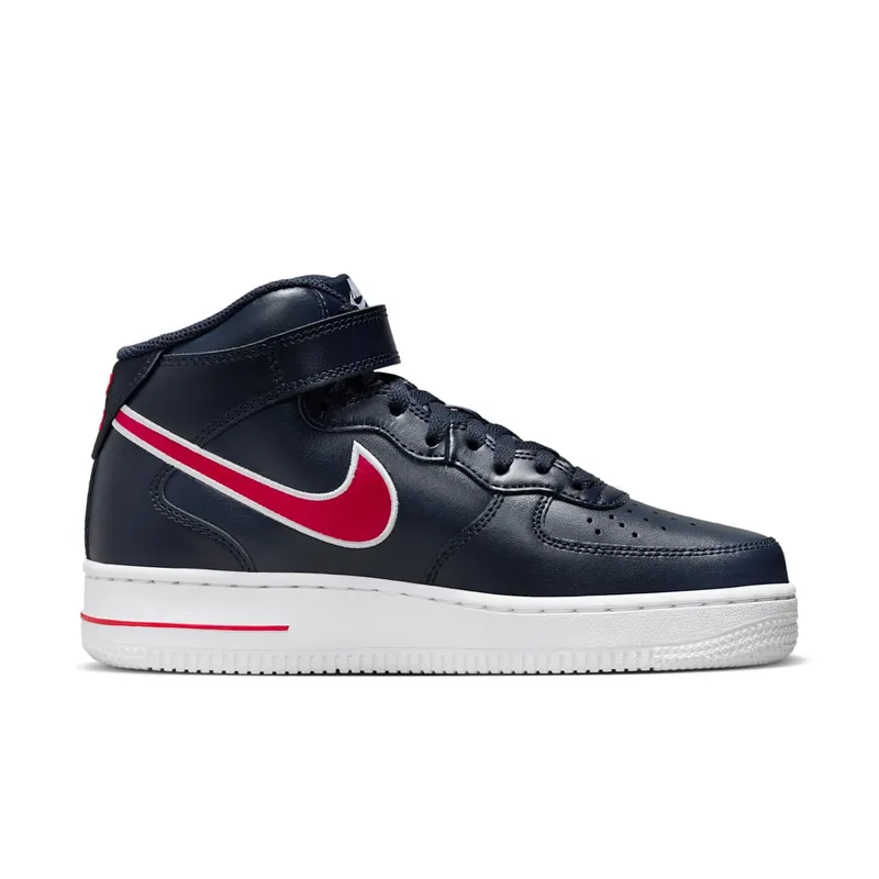 Nike Air Force 1 ’07 Mid Obsidian University Red White Wolf Grey (FJ0728-400)