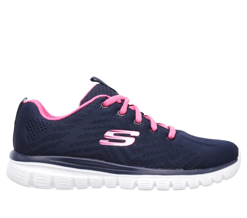 Skechers Graceful – Get Connected Sneaker Marine/Heet Pink