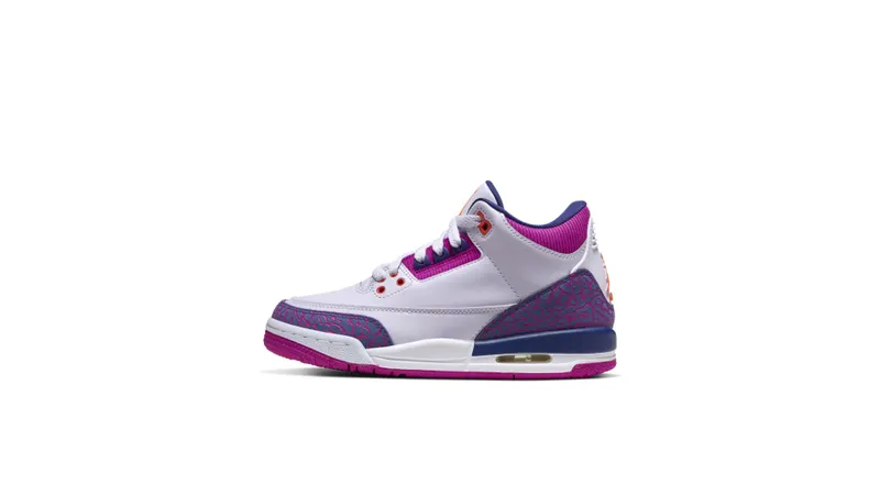 Jordan 3 Retro Barely Grape (GS) Barely Grape/Hyper Crimson-Fire Pink (441140-500)