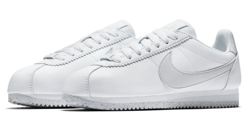Nike Classic Cortez Flyleather White Light Silver (W)