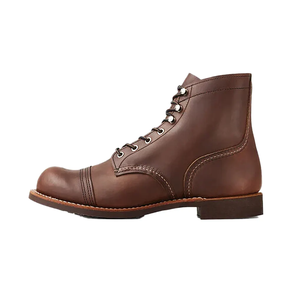 Red Wing Heritage Iron Ranger 6 Inch Cap Toe Boots “Amber” (8111)