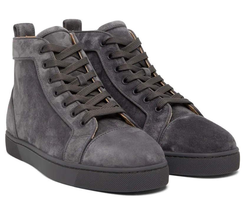 Christian Louboutin Grey Louis Orlato High Sneakers (3161213) (4)
