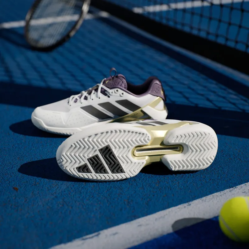 adidas Adizero Ubersonic 5 Cloud White Core Black Aurora Plum (JQ3778)