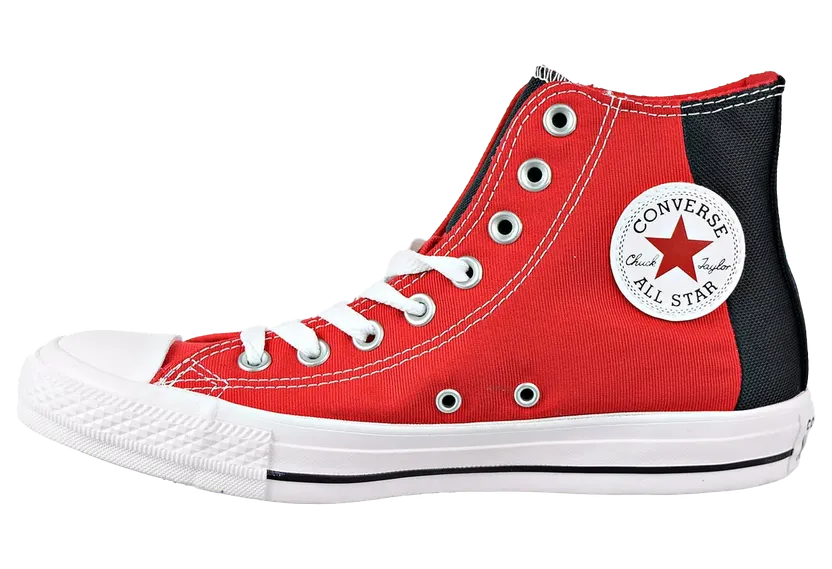 Converse Chuck Taylor All Star Hi Colorblock “Enamel Red/Black/White” (163347F)