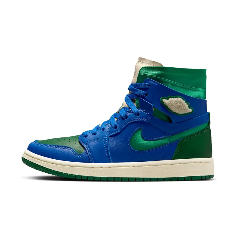 Jordan 1 High Zoom CMFT Aleali May (W) – “Royal / Green / Sail” (DJ1199-400)