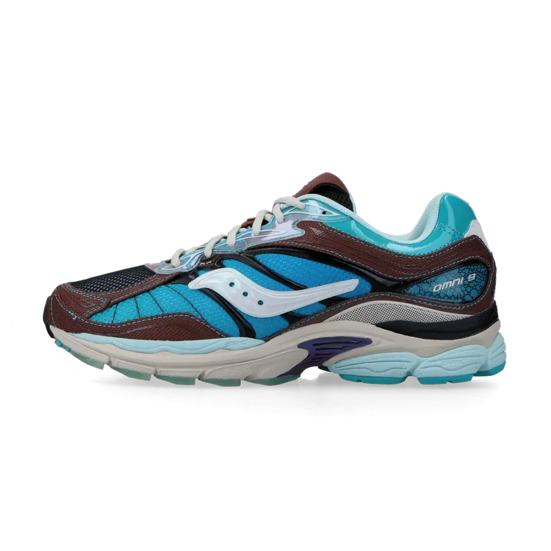 Saucony x Footpatrol ProGrid Omni 9 (blue / brown) – S70923-1