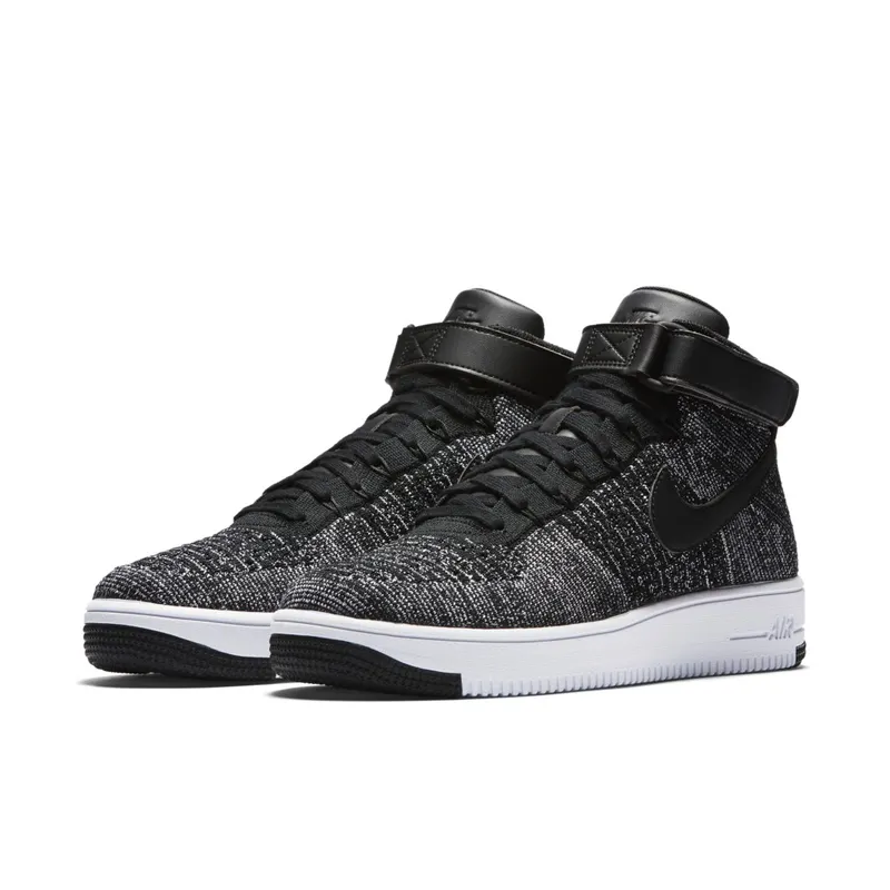 Nike Air Force 1 Ultra Flyknit Mid Oreo Black/Black-White (817420-004)