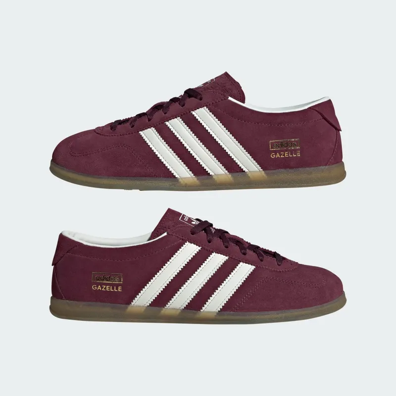 Adidas GAZELLE LO PRO Shoes Maroon / Core White / Gum (IH6940)