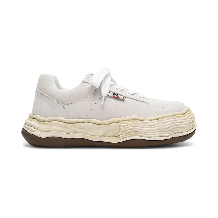 Maison Mihara Yasuhiro Oliver OG Distressed Sole Suede Low White (A16FW708-WHITE)