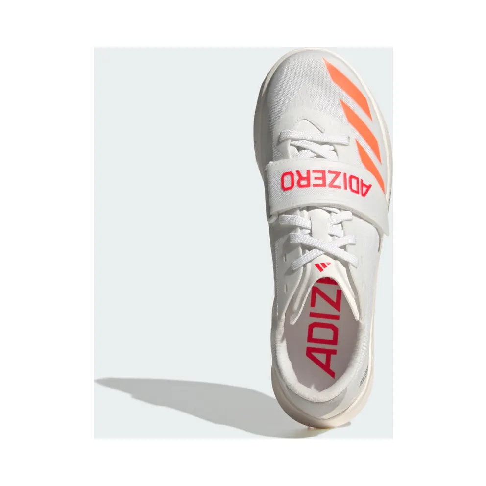 adidas Adizero Tj/pv Track And Field “Cloud White / Lucid Orange / Lucid Red” (JQ0802)