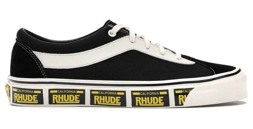 Vans Rhude x Bold Ni ‘Black’ Black/True White/Yellow (VN0A3WLPTHF)