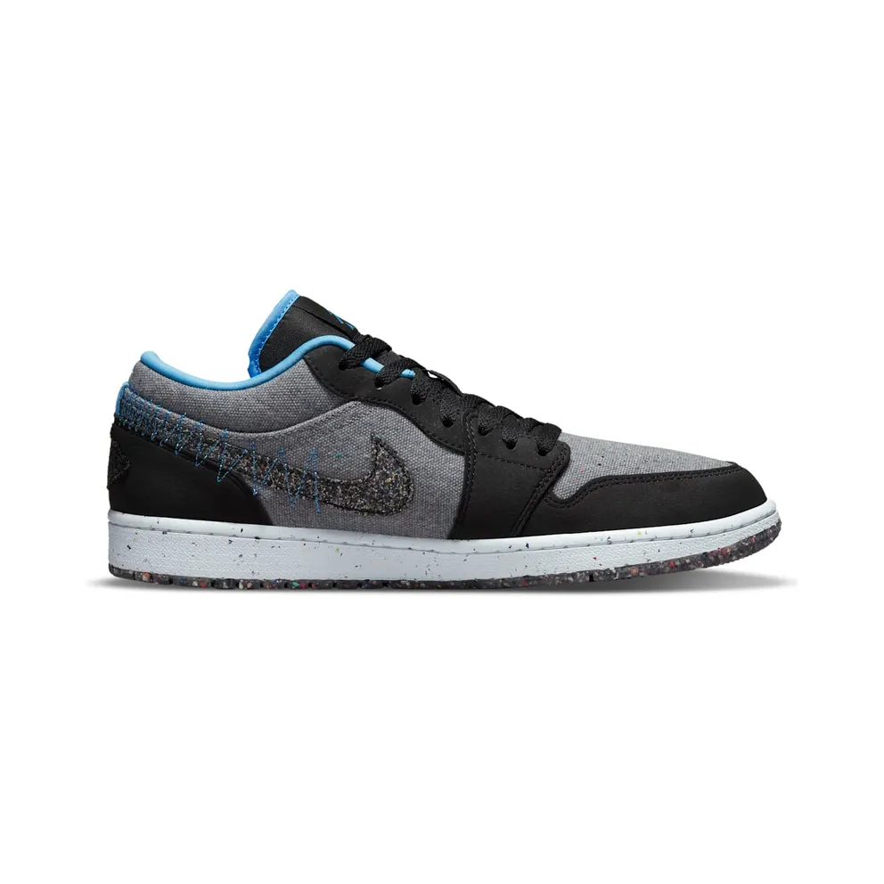 Air Jordan 1 Low Crater Black Grey Blue (DM4657-004)