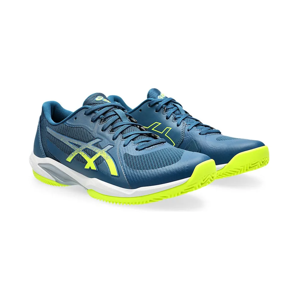 ASICS SOLUTION SWIFT FF 2 CLAY “Mako Blue / Safety Yellow” (1041A467-400)